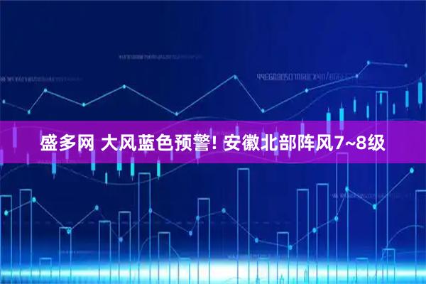 盛多网 大风蓝色预警! 安徽北部阵风7~8级