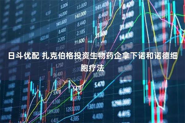 日斗优配 扎克伯格投资生物药企拿下诺和诺德细胞疗法