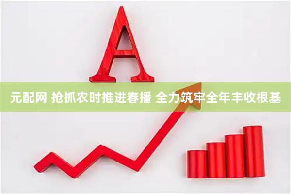 元配网 抢抓农时推进春播 全力筑牢全年丰收根基